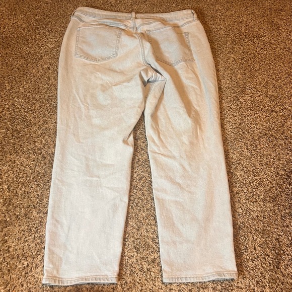 Old Navy OG Straight Jeans High Rise Light Wash Denim Secret Smooth Pockets 16 - Picture 7 of 7
